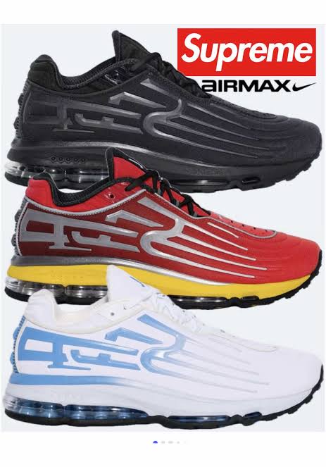 Supreme x Nike Air Max 2001 Air Ecstasy 'Black, University Red Speed Yellow, White University Blue'