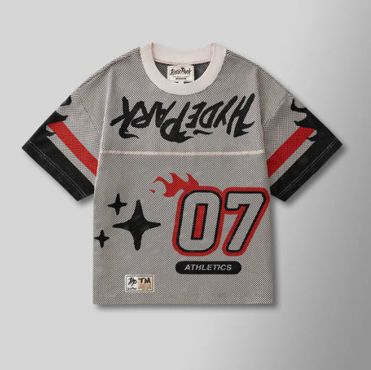 HYDEPARK-HP PRACTICE JERSEY - CREAM/ BLACK/RED