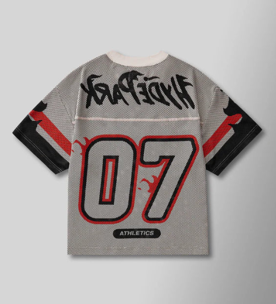 HYDEPARK-HP PRACTICE JERSEY - CREAM/ BLACK/RED