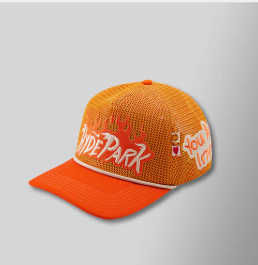 HYDEPARK-NOTHING BUT NET TRUCKER - YELLOW/ORANGE