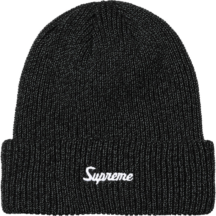 SUPREME Loose Gauge Beanie BLACK REFLECTIVE