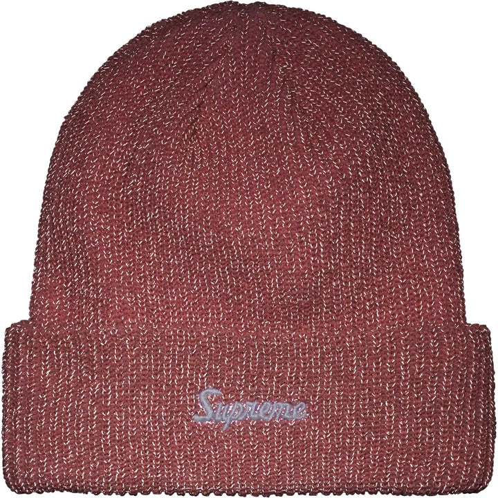 SUPREME Loose Gauge Beanie PINK REFLECTIVE