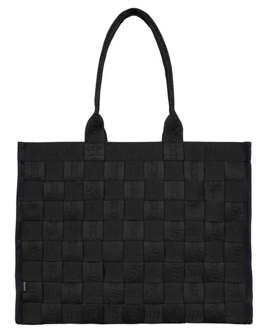 SUPREME bag Woven Tote  Black