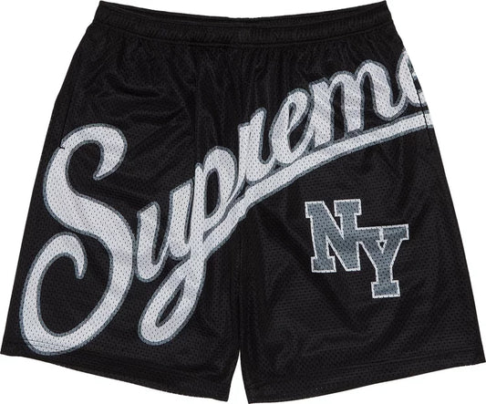 Supreme Men's Big Script Mesh Short Black