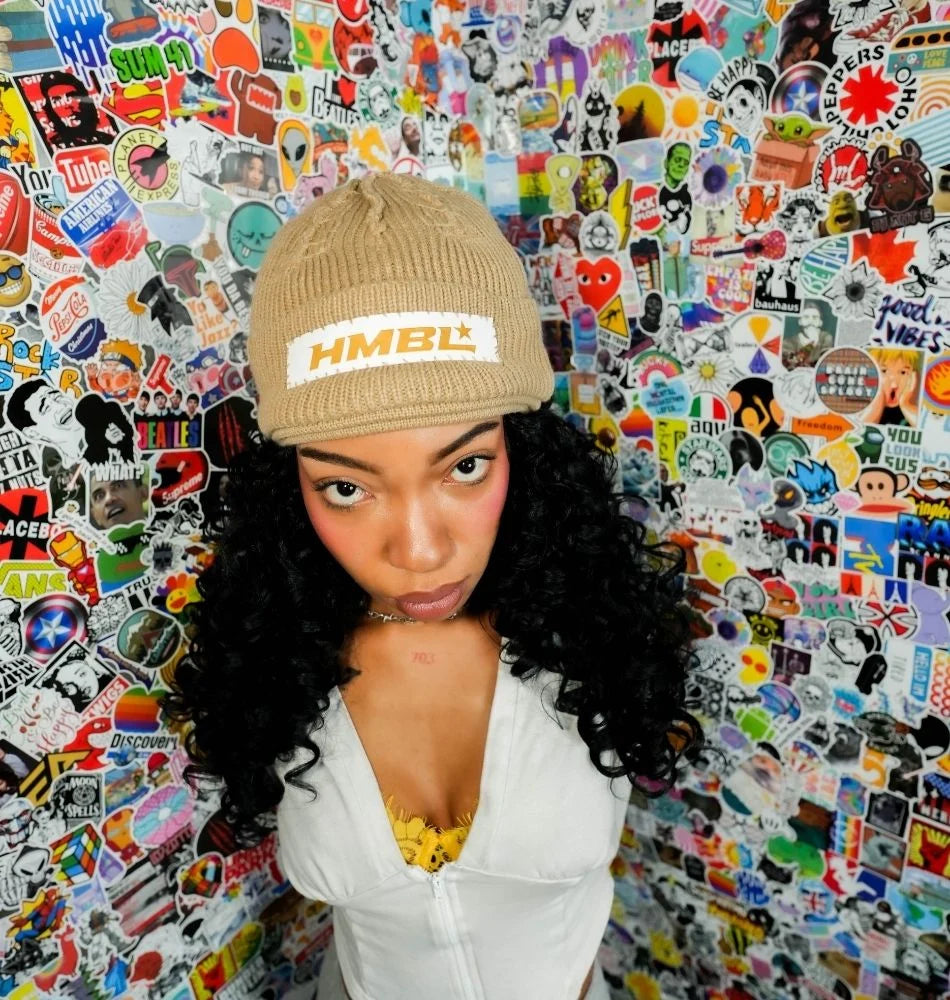 HMBL Tan SZN Triple Layer No Ears Beanie