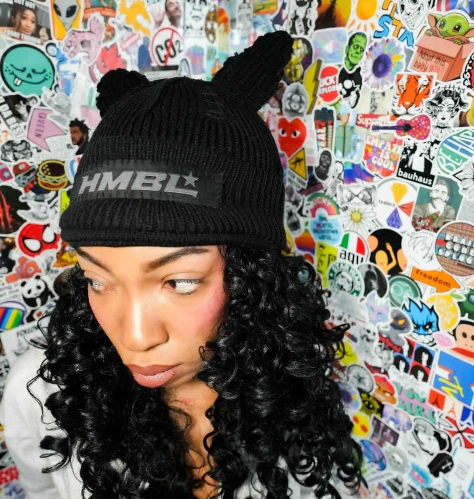 HMBL blackout ears, OG beanie