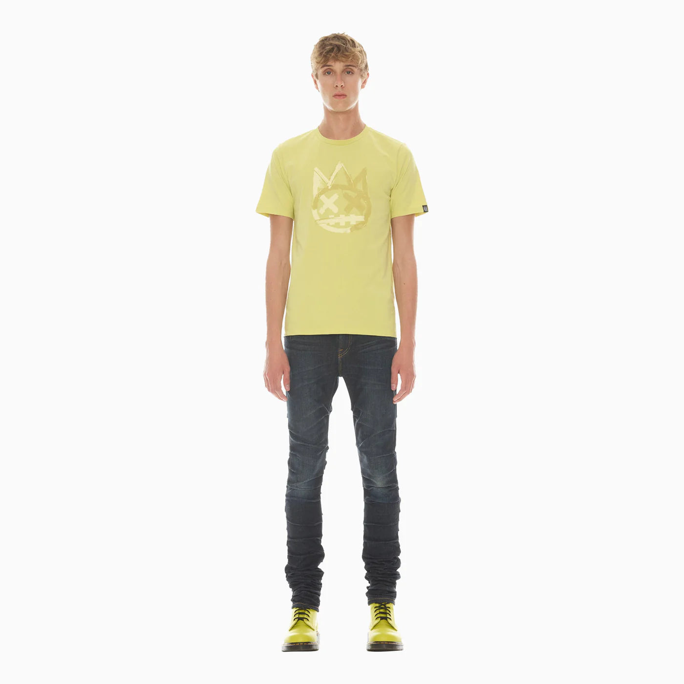 CULT-Men's Shimuchan Brushed Logo Short Sleeve T Shirt-623B9-K66C
