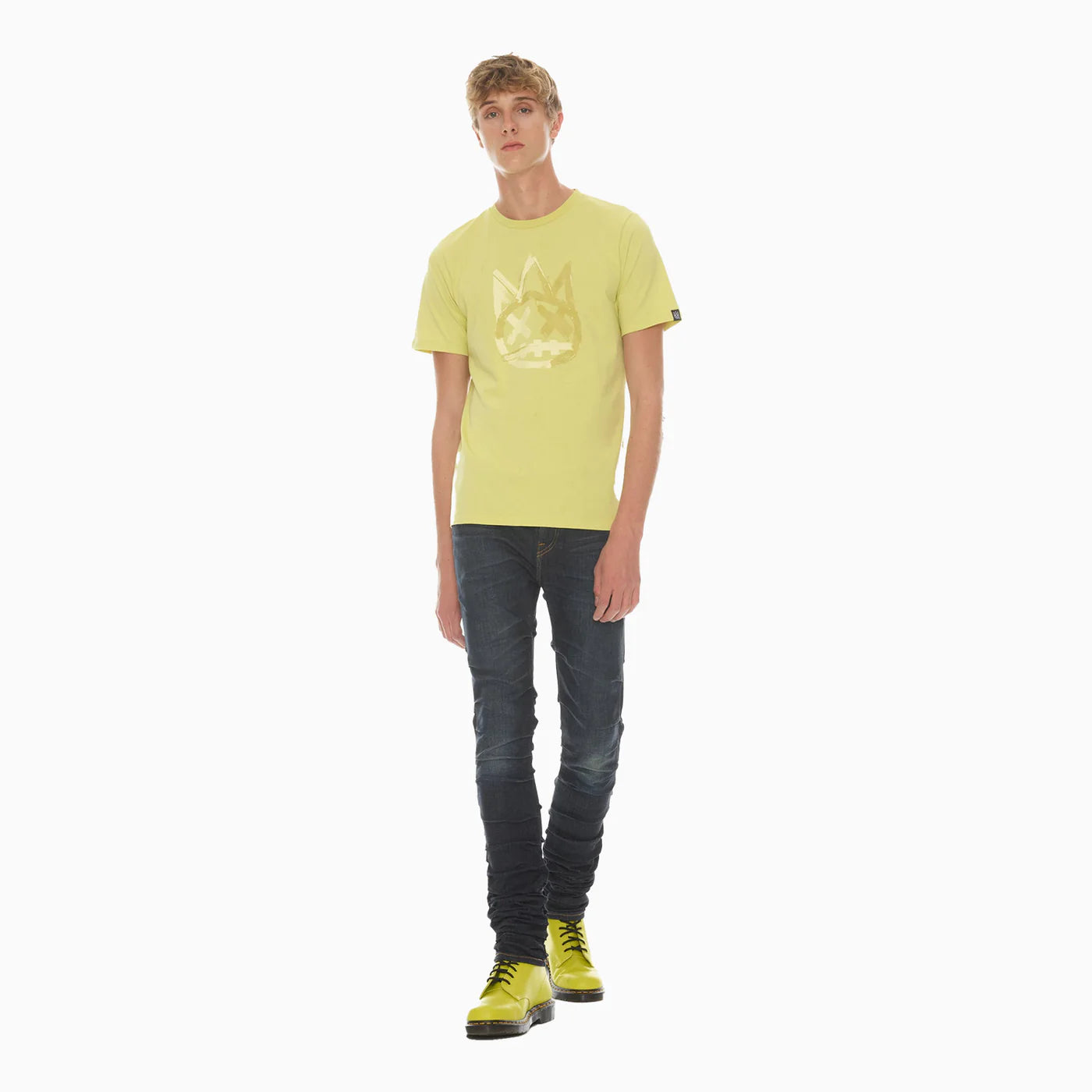 CULT-Men's Shimuchan Brushed Logo Short Sleeve T Shirt-623B9-K66C
