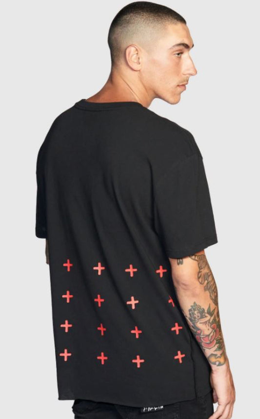 KSUBI-4*4BIGGIE SS TEE BLACK/RED-MEX21TE001