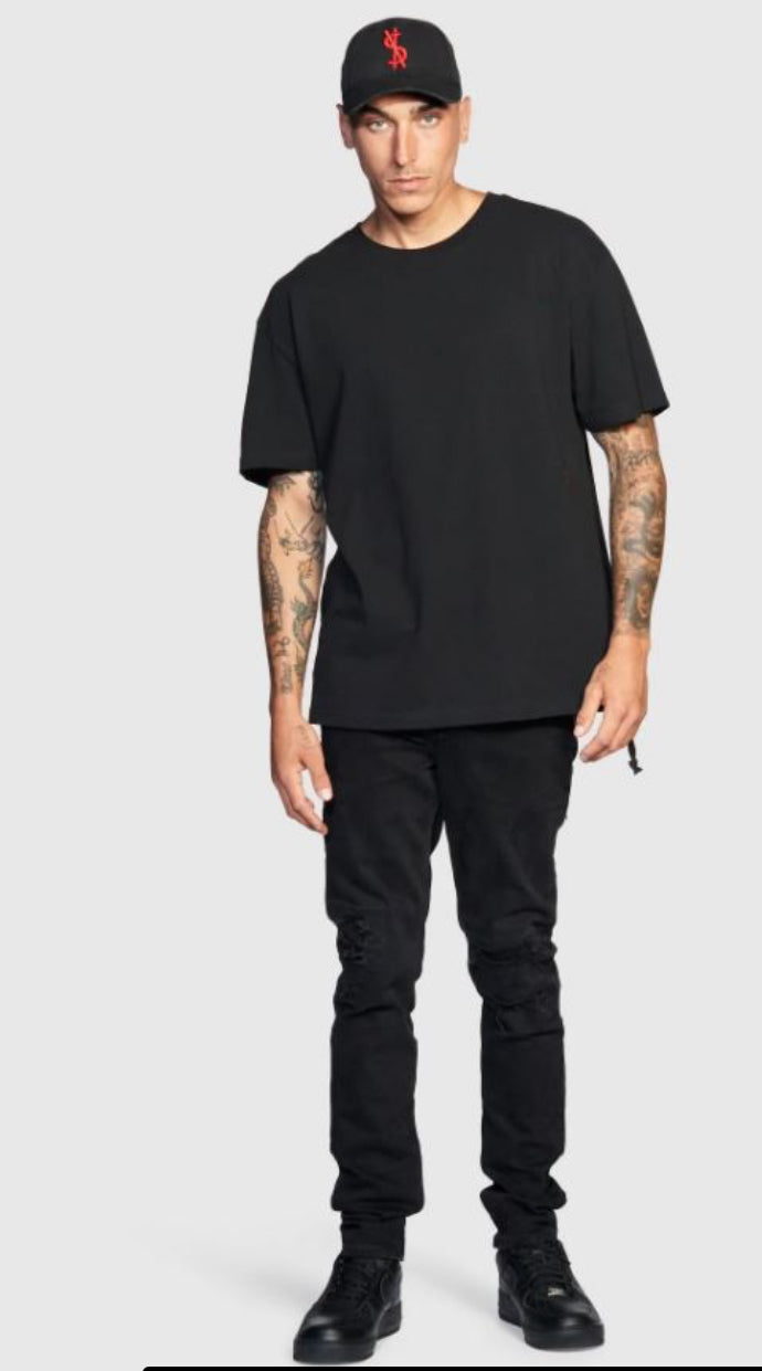 KSUBI-4*4BIGGIE SS TEE BLACK/RED-MEX21TE001
