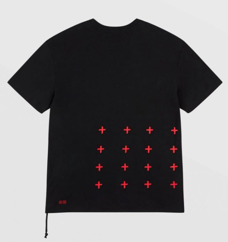 KSUBI-4*4BIGGIE SS TEE BLACK/RED-MEX21TE001