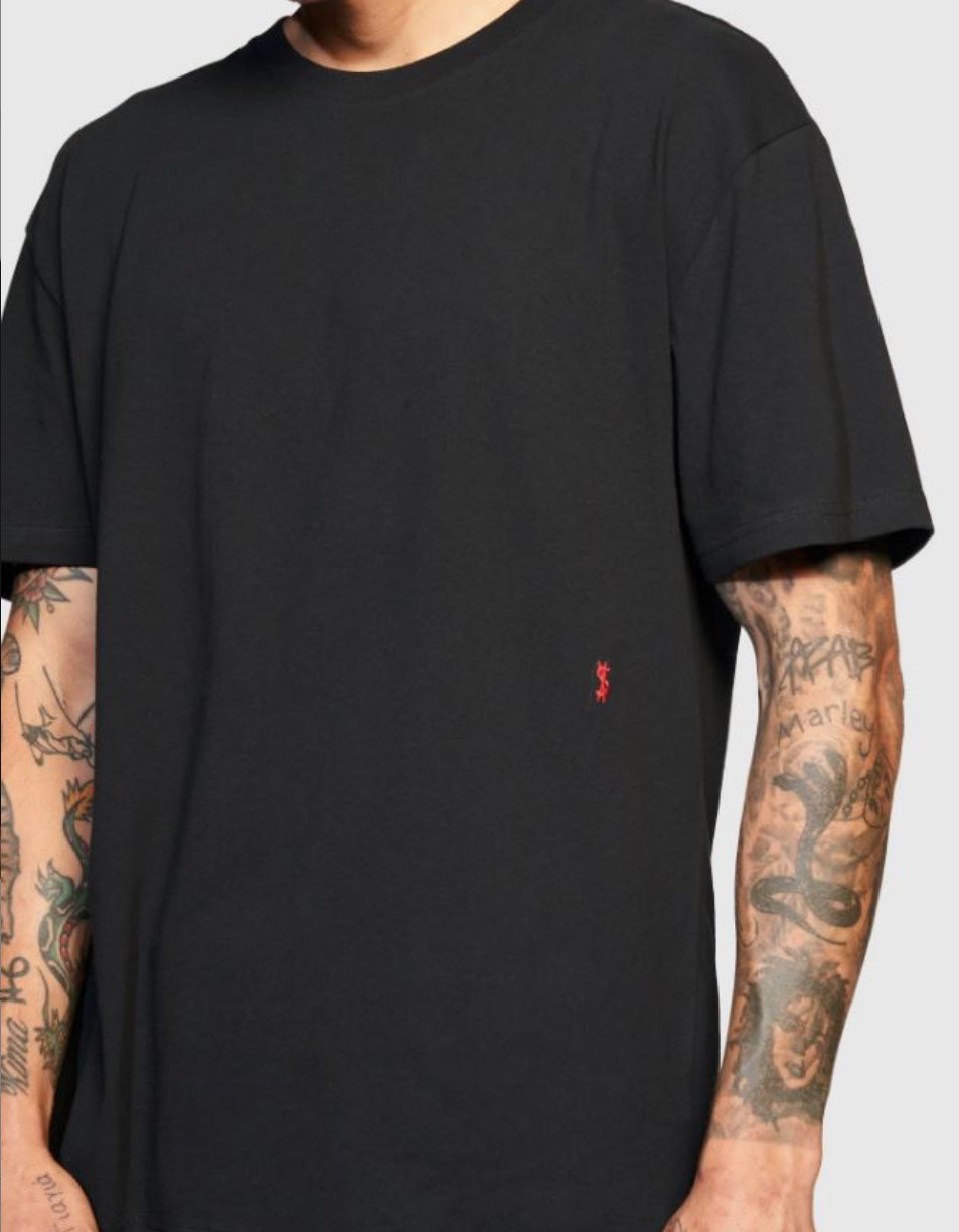KSUBI-4*4BIGGIE SS TEE BLACK/RED-MEX21TE001