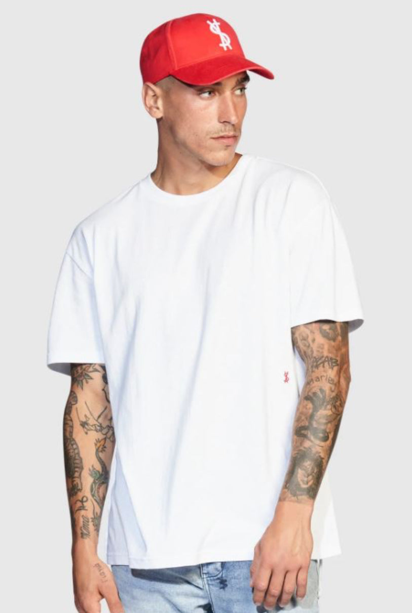 KUSBI-4x4BIGGIE SS TEE WHITE/RED-MEX21TE003