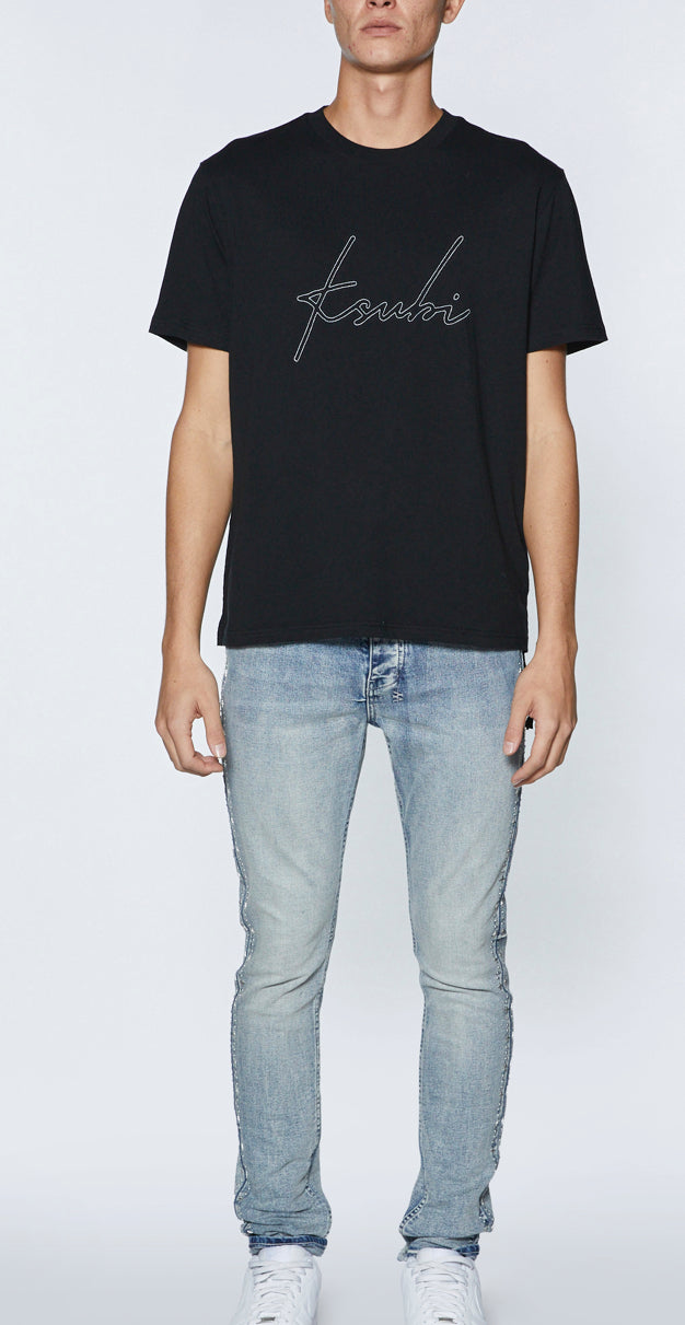 KSUBI-SKRIPTURE KASH SS TEE JET BLACK-MSP24TE013