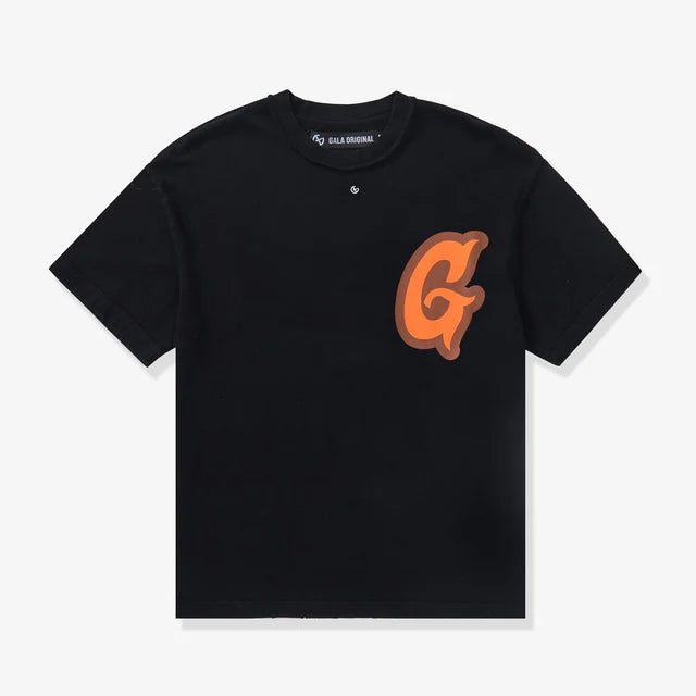 GALA-UNDONE" TEE (BLACK)G-24-SUM1-013
