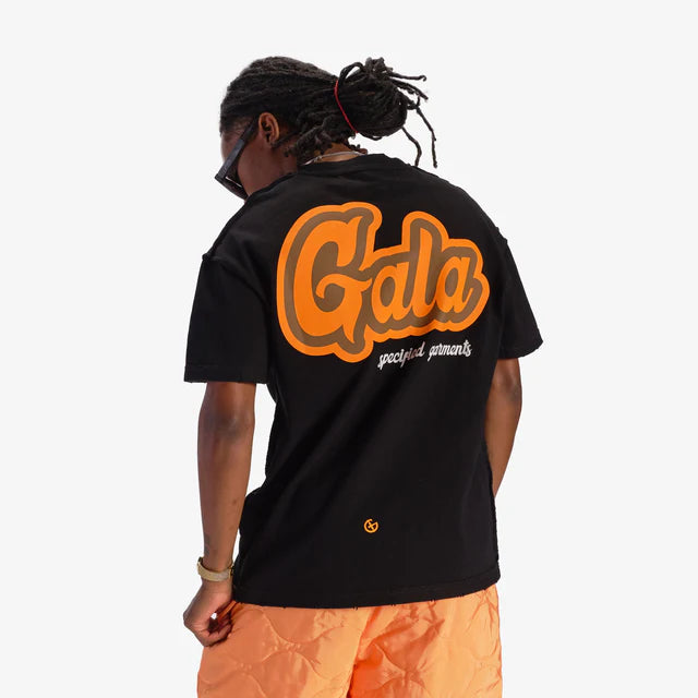 GALA-UNDONE" TEE (BLACK)G-24-SUM1-013