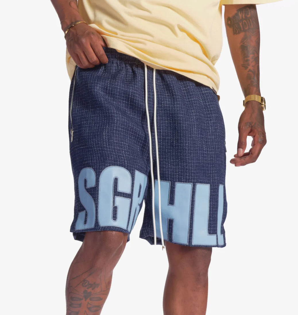 SUGARHILL"OPEN MIND" SHORTS (NAVY BLUE)-SH24-SUM1-22