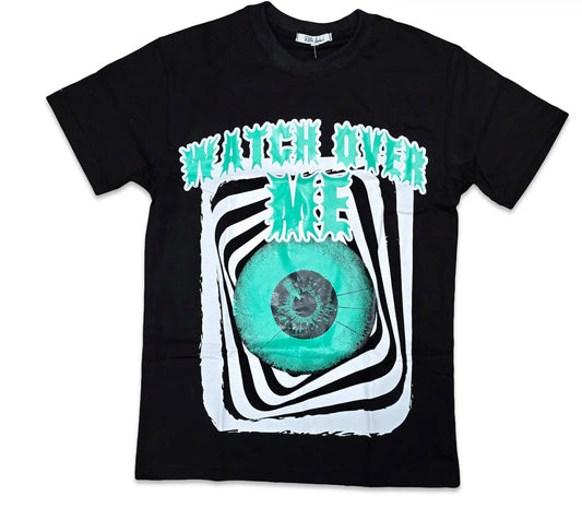 RETRO LABEL WATCH OVER ME SHIRT (RETRO AIR JORDAN 1 RETRO HIGH OG GREEN GLOW)