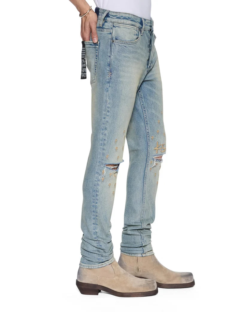 KSUBI VAN WINKLE ASTRAL GRID DENIM