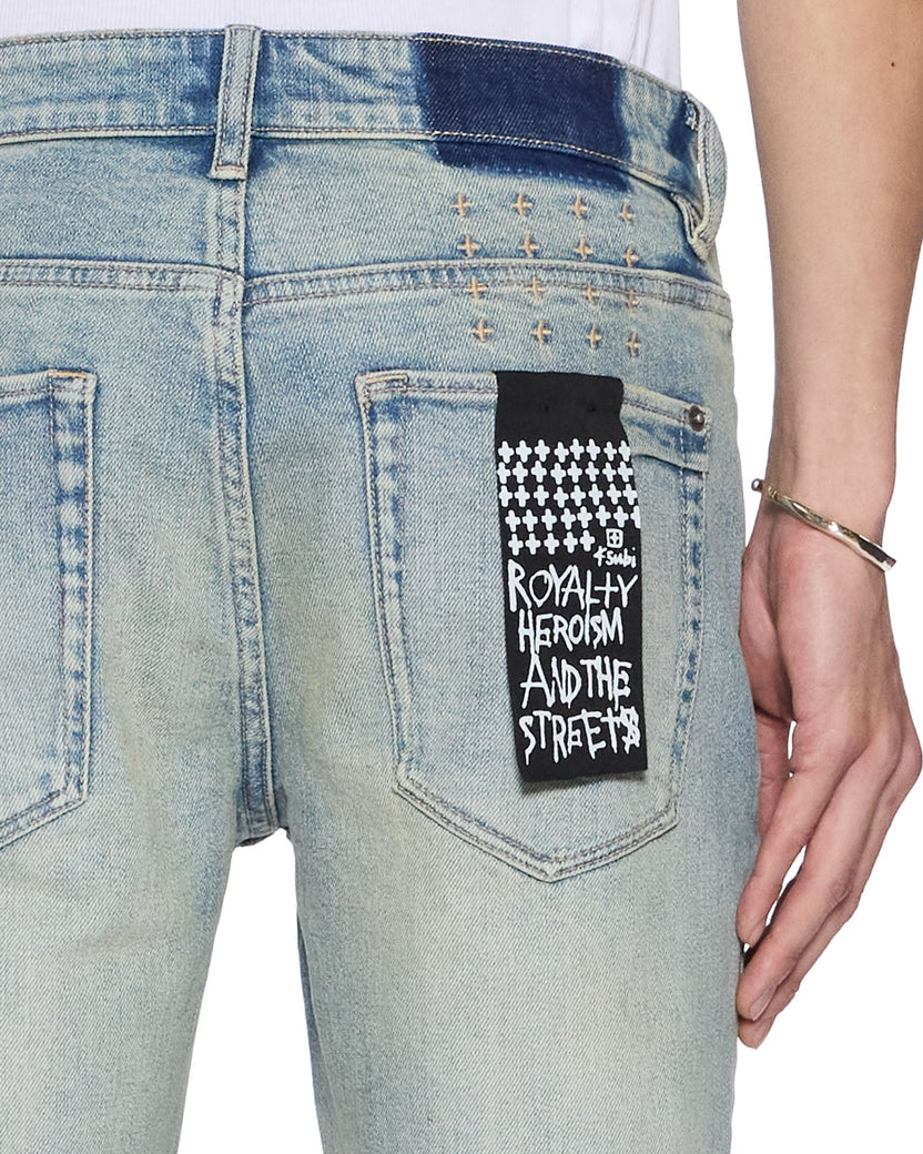 KSUBI VAN WINKLE ASTRAL GRID DENIM