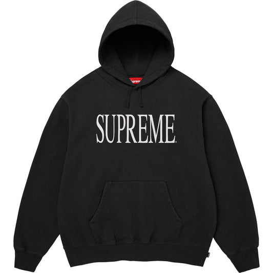 Supreme black Capital Hooded Sweatshirt