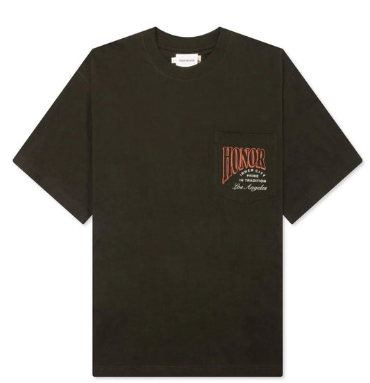 HONOR THE GIFT B-SUMMER HTG CIGAR LABEL SHORT SLEEVE TEE - BLACK-HTG240245