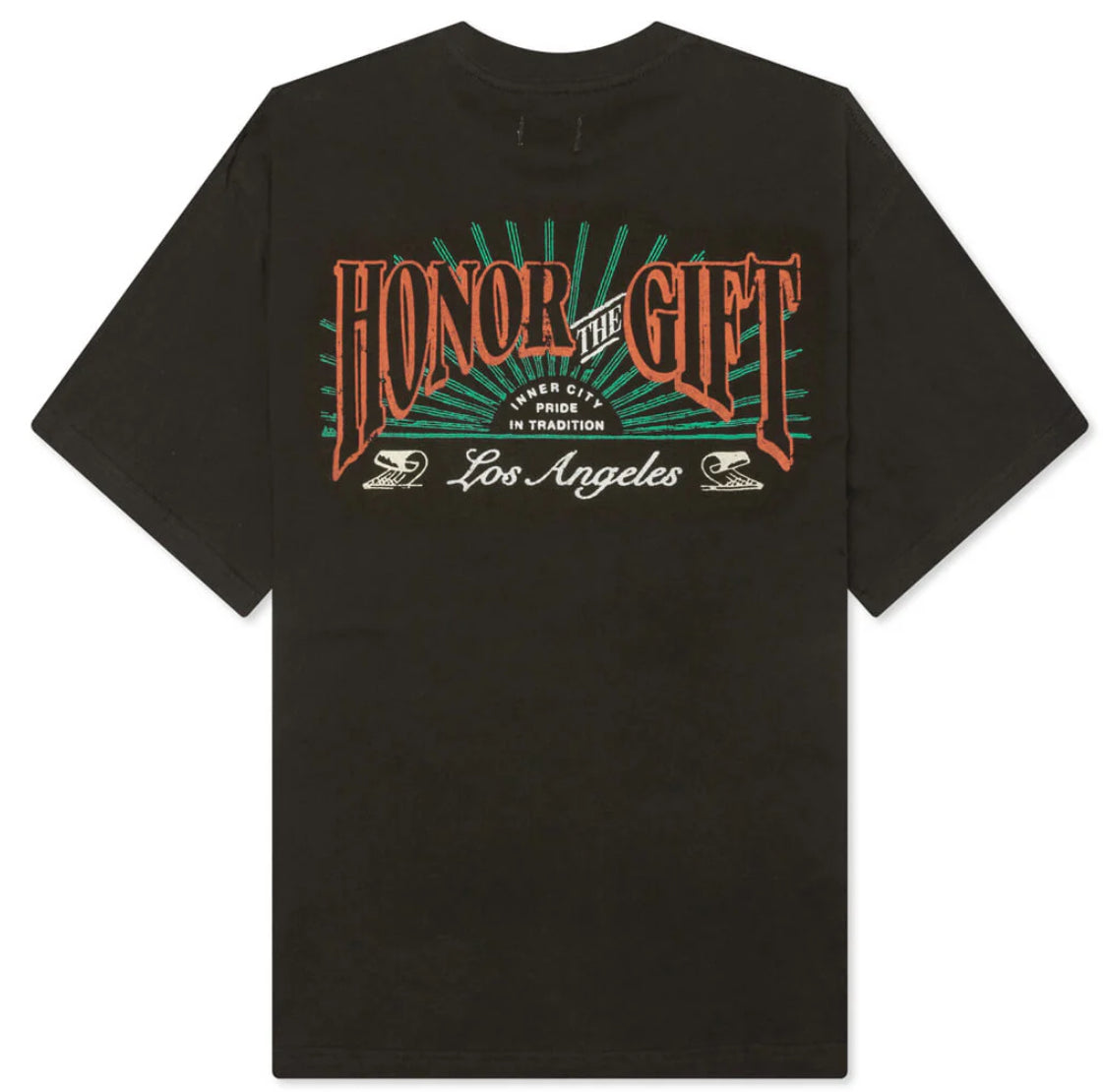 HONOR THE GIFT B-SUMMER HTG CIGAR LABEL SHORT SLEEVE TEE - BLACK-HTG240245
