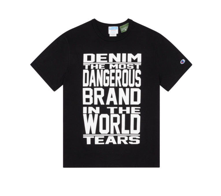 DENIM TEARS-Mission Statement Tee Black-FW24TSS003