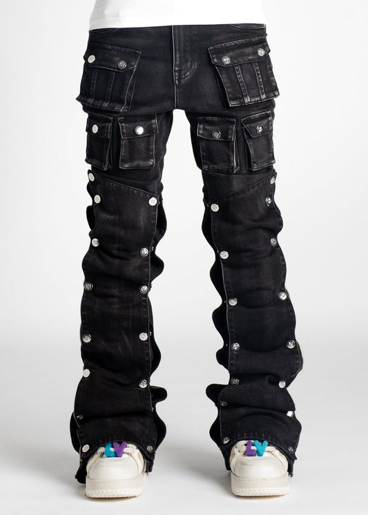 GUAPI-IRON GREY STACKED PREMIUM DENIM-N8IGSPD