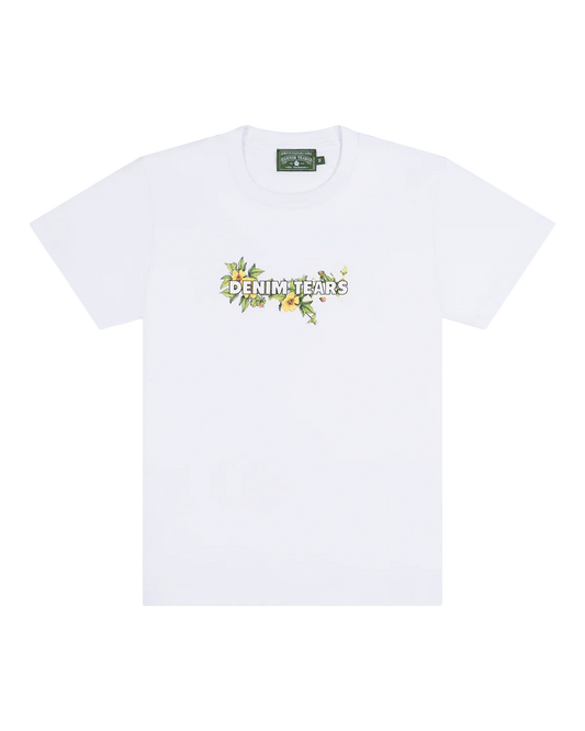 DENIM TEARS Logo Tee White-SS24TSS010