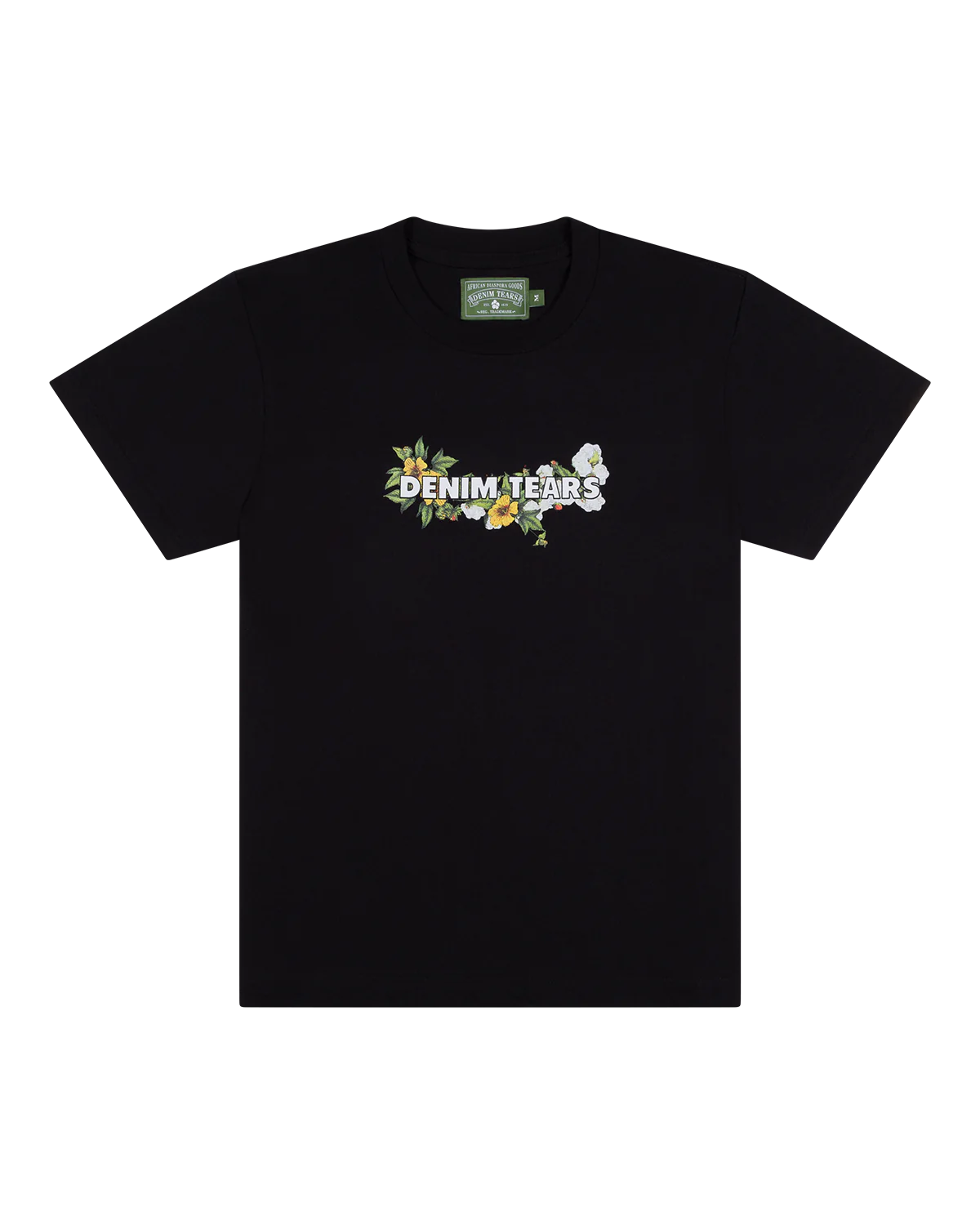 DENIM TEARS Logo Tee Black-SS24TSS011