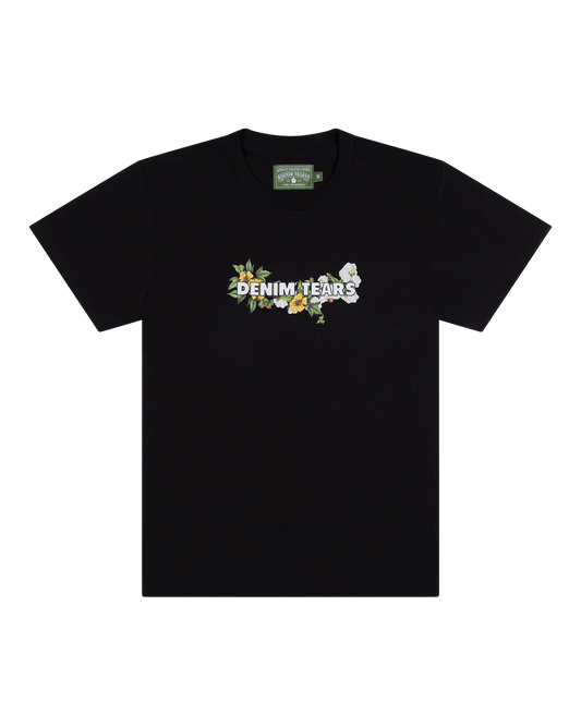DENIM TEARS Logo Tee Black-SS24TSS011