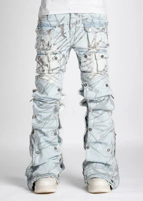GUAPI-AQUA BLUE STACKED PREMIUM DENIM V2-187ABSPDV2
