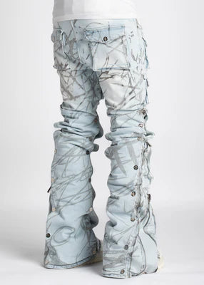 GUAPI-AQUA BLUE STACKED PREMIUM DENIM V2-187ABSPDV2