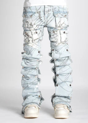 GUAPI-AQUA BLUE STACKED PREMIUM DENIM V2-187ABSPDV2
