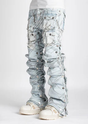 GUAPI-AQUA BLUE STACKED PREMIUM DENIM V2-187ABSPDV2