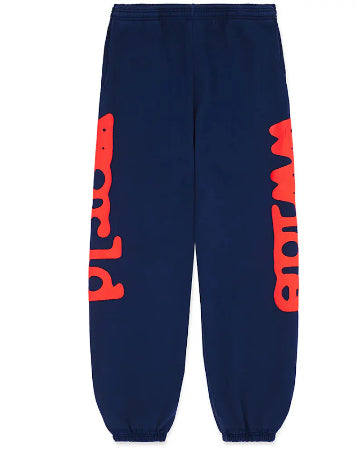Sp5dèr Beluga Sweatpants 'Blue-