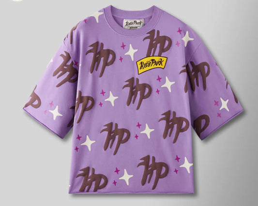 HYDEPARK-Puff the Magic Pattern Shirt - Purple