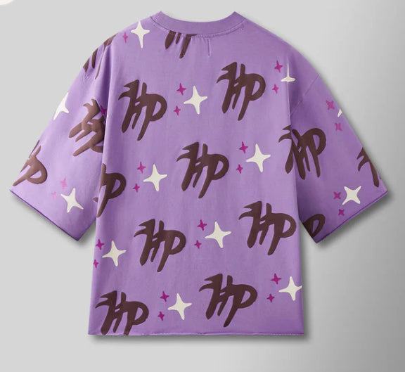 HYDEPARK-Puff the Magic Pattern Shirt - Purple