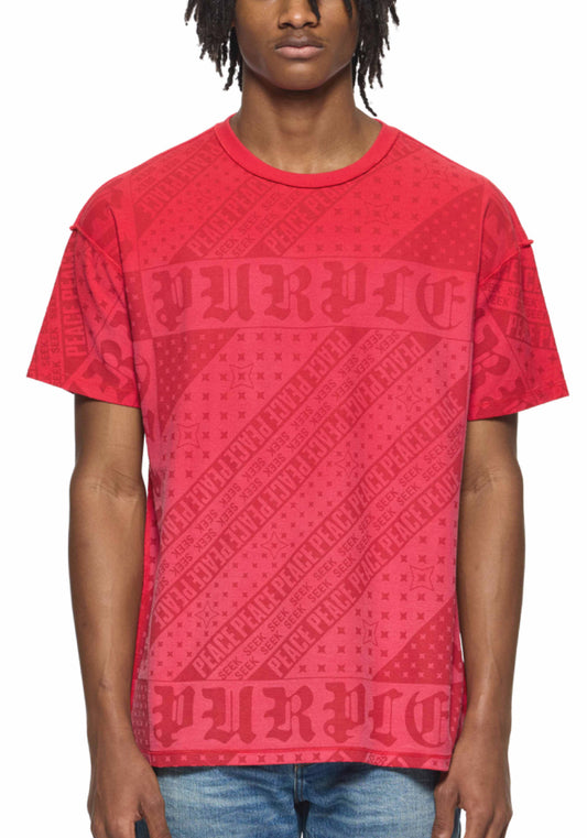 PURPLE-Flag Bandana Tee-P101-JFCR324