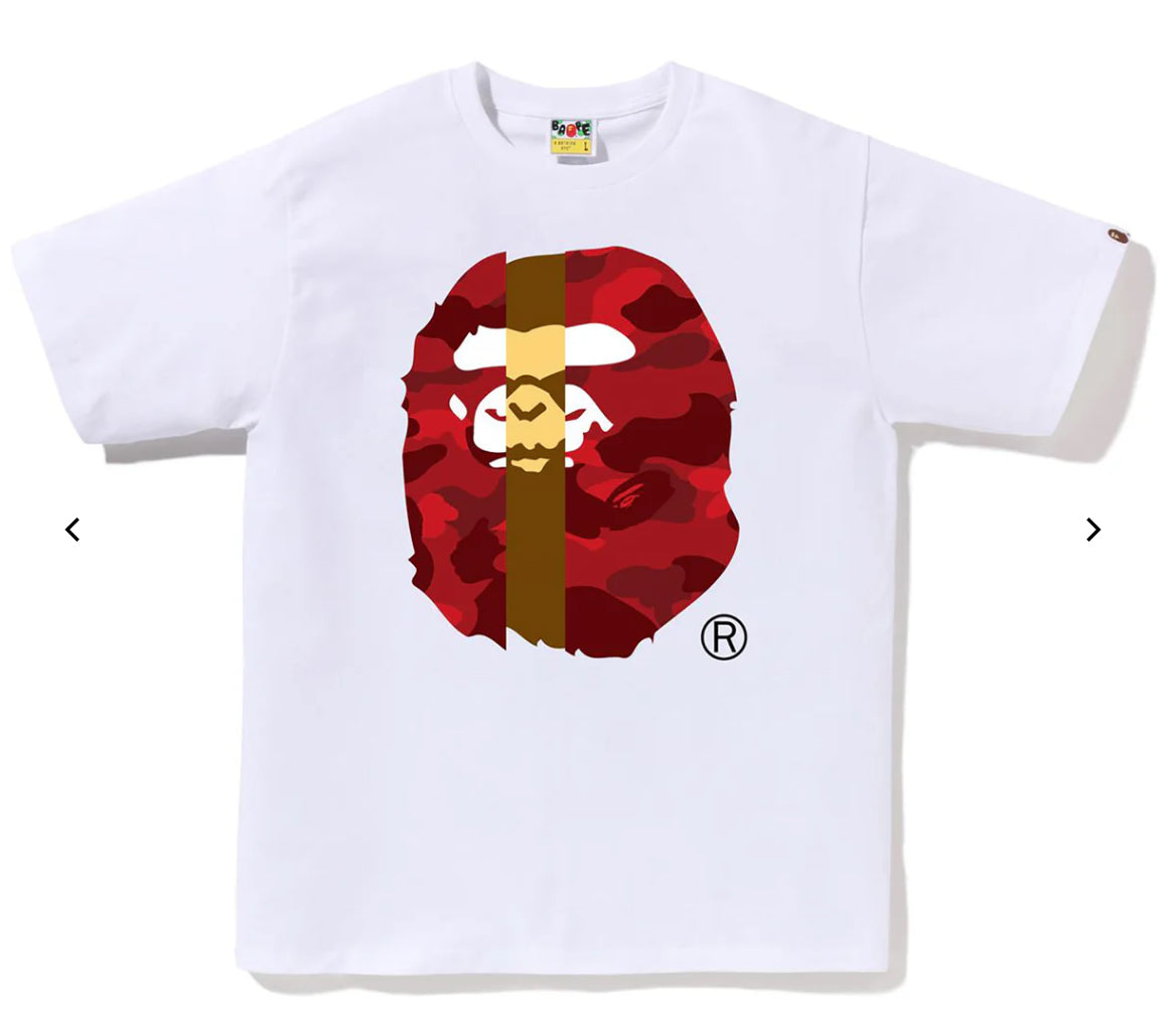 BAPE Color Camo Big Ape Head Tee-1J30110015