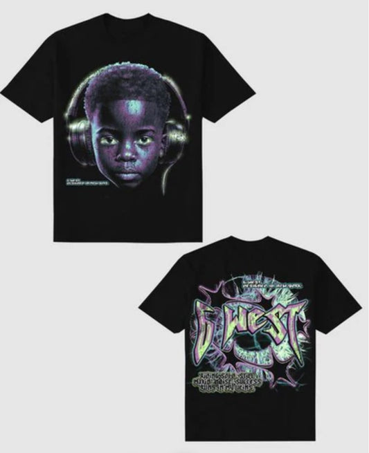 G WEST RIDING SOLO PREMIUM TEE FRONT AND BACK PRINT-GWDSPPT9094