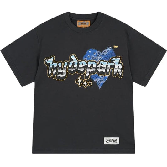 HYDE PARK SLAB HEART TEE (GRAY)