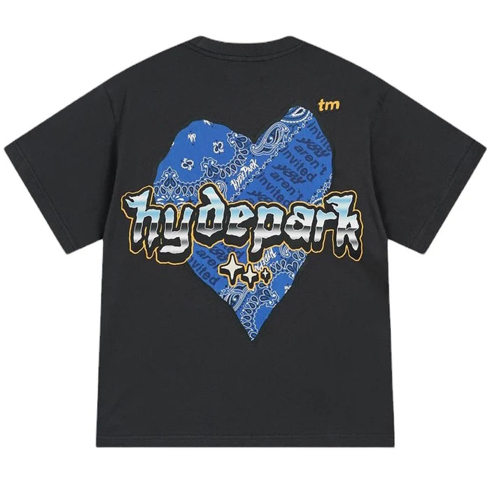 HYDE PARK SLAB HEART TEE (GRAY)
