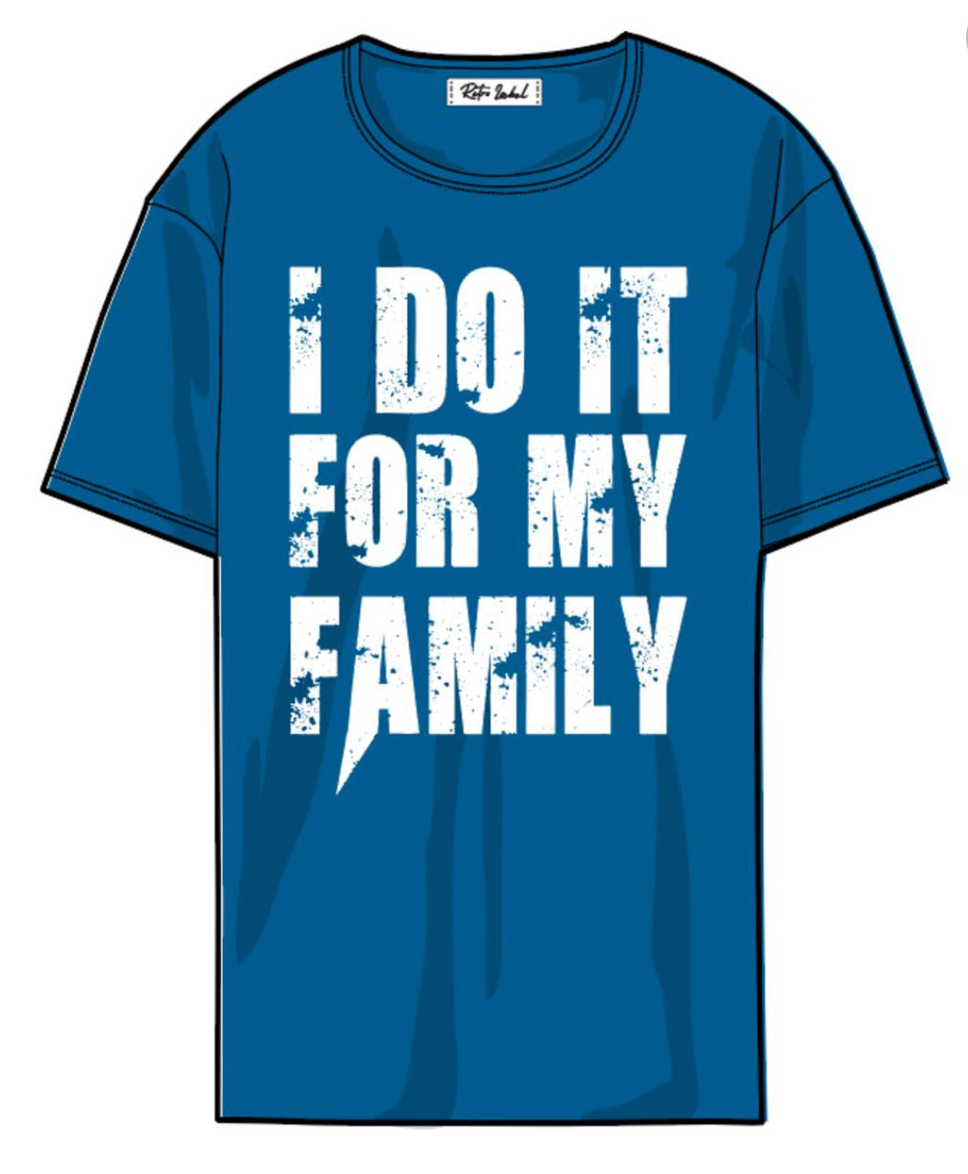 RETRO LABEL-4.S MILITARY BLUE FAMILY SS TEE