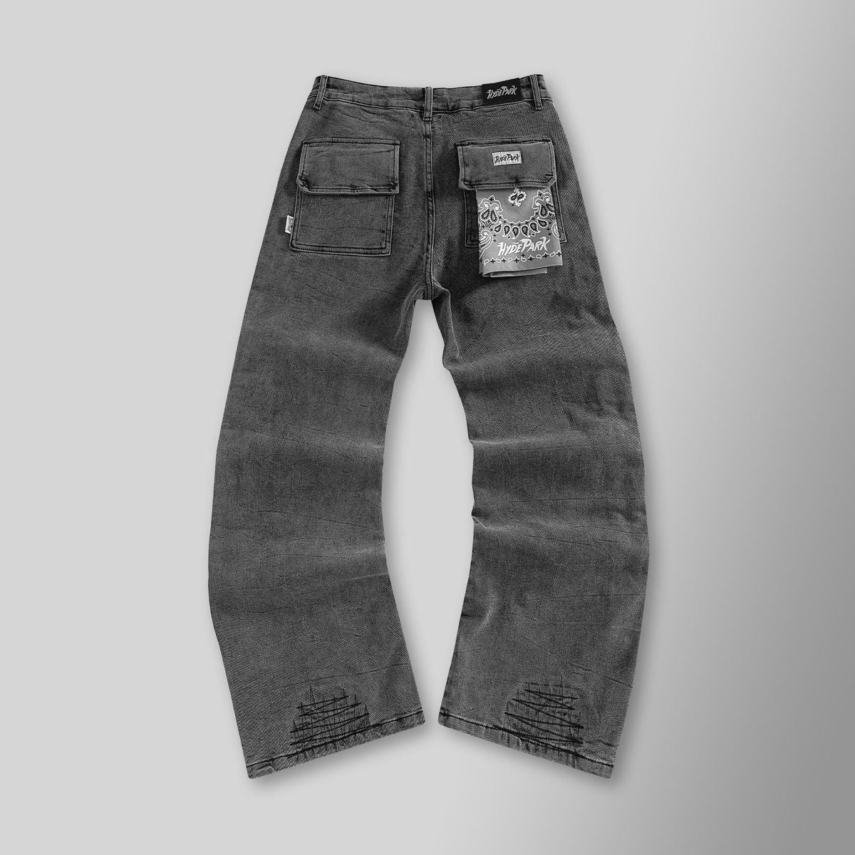 HYDEPARK-Bandana Breakaway Denim - Black