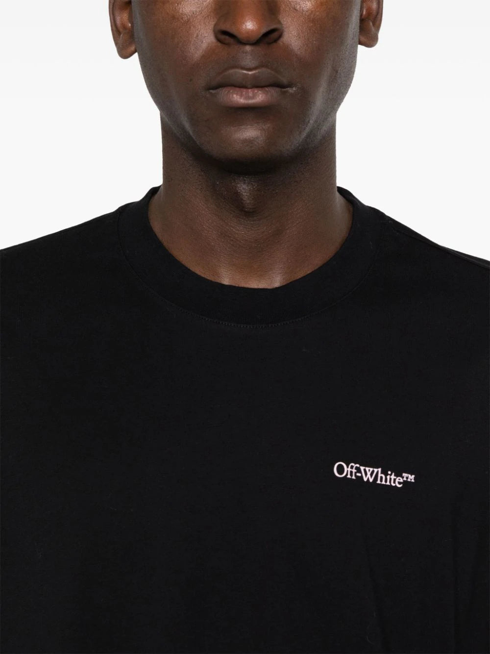 Off-White logo-print cotton T-shirt -OMAA161F24JER0021030