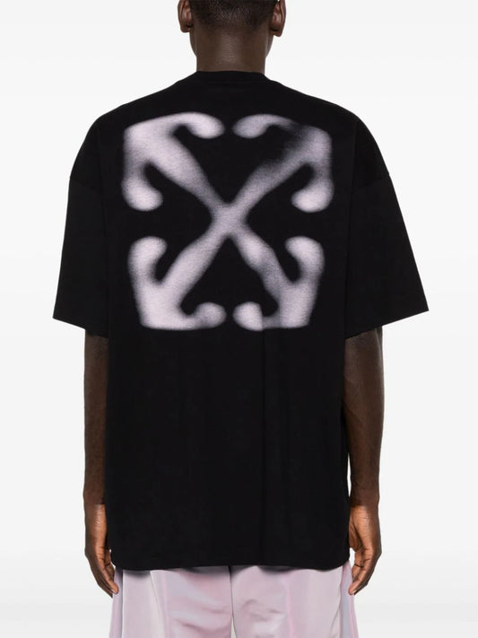 Off-White logo-print cotton T-shirt -OMAA161F24JER0021030