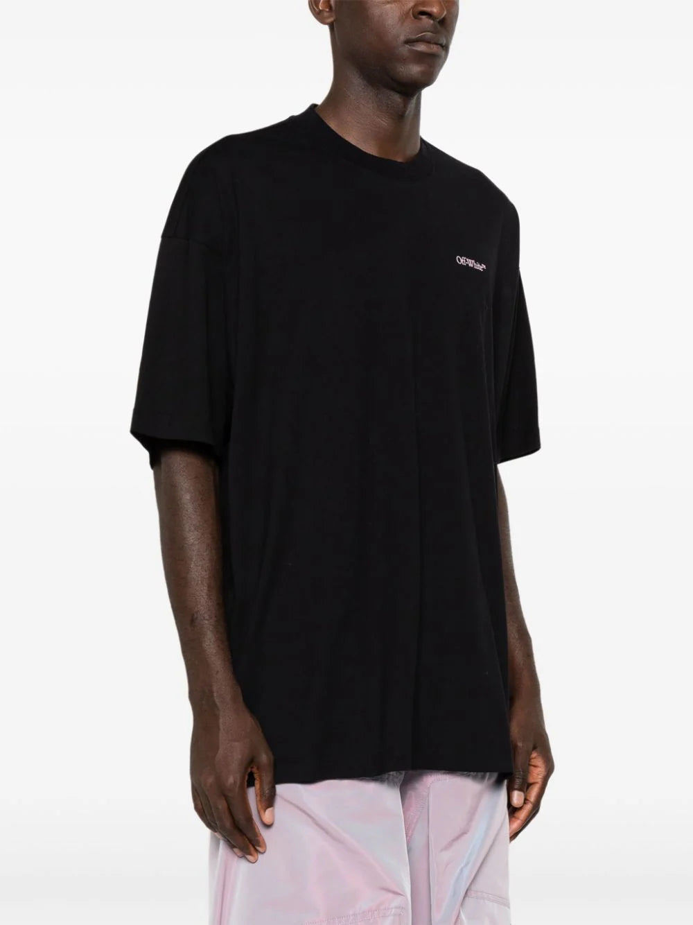 Off-White logo-print cotton T-shirt -OMAA161F24JER0021030