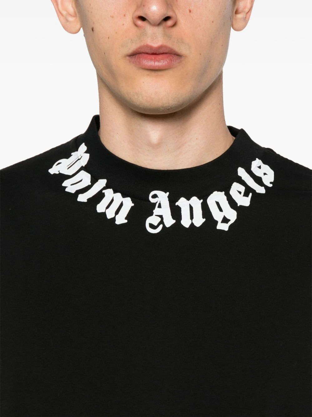 Palm Angels logo-print cotton T-shirt-PMAA001F24JER0071003